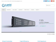 Tablet Screenshot of luminiaqua.com